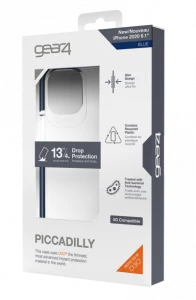 Ilustracja Gear4 Piccadilly - obudowa ochronna do iPhone 12/12 Pro (blue)