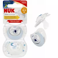 Ilustracja produktu Nuk Smoczek Uspokajający Silikonowy 0-6m Star Day&Night Koala 2szt 539425