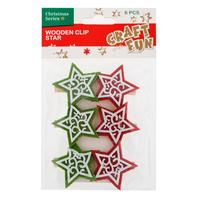 Ilustracja Craft With Fun Ozdoba Dekoracyjna Klamerki Gwiazdki 438601