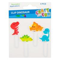 Ilustracja produktu Craft With Fun Ozdoba Dekoracyjna Spinacze Dinozaury 441430