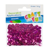 Ilustracja Craft With Fun Cekiny Łamane Okrągłe Metaliczne Różowe 384024