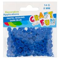 Ilustracja Craft With Fun Cekiny Łamane Okrągłe Pastelowe Granatowe 439323