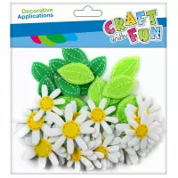 Ilustracja Craft With Fun Ozdoba Dekoracyjna Samoprzylepna Filcowa Stokrotka 463750