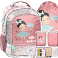 Ilustracja produktu Paso Zestaw Szkolny 3el. Ballerina Plecak PP22BC-260 + Piórnik PP22BC-001 + Worek PP22BC-712