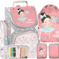 Ilustracja produktu Paso Zestaw Szkolny 3el. Ballerina Tornister PP22BC-525 + Piórnik PP22BC-001 + Worek PP22BC-712