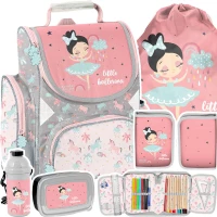 Ilustracja produktu Paso Zestaw Szkolny 5el. Ballerina Tornister PP22BC-525 + Piórnik PP22BC-001 + Worek PP22BC-712