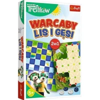 Ilustracja produktu Trefl Rodzina Treflików Warcaby / Lis i Gęsi