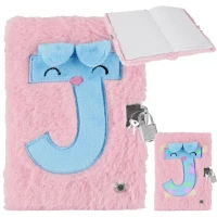 Ilustracja produktu Starpak Pamiętnik Pluszowy Świecący Zamykany na Kłódkę Pink J 526050
