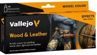 Ilustracja produktu Vallejo: 70.182 - Model Color - Effects - Wood & Leather (8 x 18 ml)