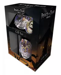 Ilustracja produktu Zestaw Prezentowy Attack on Titan: Kubek + Podkładka + Brelok