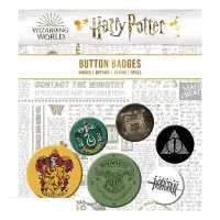 Ilustracja Harry Potter Zestaw Przypinek - Symbole