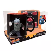 Ilustracja produktu Zestaw Prezentowy Naruto Shippuden: Kubek Termoaktywny + Podkładka - Akatsuki