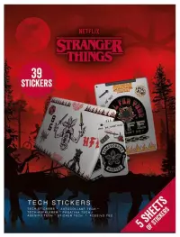Ilustracja produktu Zestaw Naklejek Stranger Things 4 39 szt.