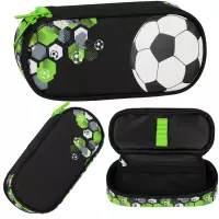 Ilustracja Starpak Piórnik Szkolny Tuba Usztywniana z Organizerem Football Green 550905