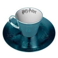 Ilustracja produktu Harry Potter Zestaw: Filiżanka + Talerzyk - PATRONUS