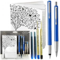 Ilustracja produktu Parker Zestaw Niebieski Vector Pióro Długopis Wkłady Notes 2046839
