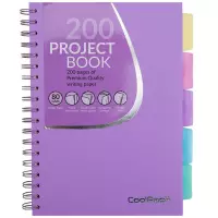 Ilustracja produktu Coolpack Kołozeszyt Pastel Fioletowy A4 100 Kartek Kratka 02862CP