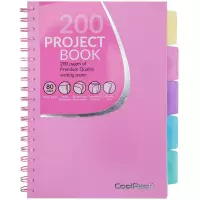 Ilustracja produktu Coolpack Kołozeszyt Pastel Różowy A4 100 Kartek Kratka 02879CP