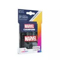Ilustracja produktu Gamegenic: Marvel Champions Art Sleeves - 66x91 mm - Koszulki na Karty - Black 50+1 szt.
