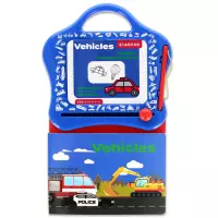 Ilustracja produktu Tablica Magnetyczna z Książeczką do Nauki Rysunków Vehicles 552504