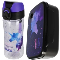Ilustracja produktu Starpak Zestaw Śniadaniowy Unicorn Galaxy Bidon 491395 + Śniadaniówka 486109