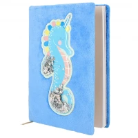 Ilustracja produktu Starpak Pamiętnik Pluszowy Notes A5 Seahorse 502122