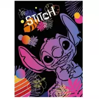 Ilustracja produktu Coolpack Zeszyt A5 32 kartki 3linia kolorowa Stitch Black wzór 1 91583PTR