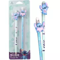 Ilustracja produktu Coolpack Ołówki Z Gumową Nakładką Stitch wzór 1 2 Sztuki 75255PTR