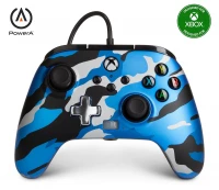 Ilustracja PowerA XS/XO/PC Pad Przewodowy Enhanced Metallic Blue Camo