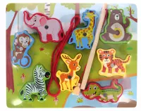 Ilustracja produktu Mega Creative Układanka Drewniana Magnetyczna Zoo 545204