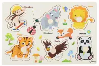 Ilustracja produktu Mega Creative Układanka Drewniana Zoo 545209