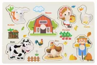 Ilustracja produktu Mega Creative Układanka Drewniana Farma 545199