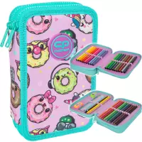 Ilustracja produktu CoolPack Jumper 2 Piórnik Dwukomorowy Z Wyposażeniem Happy Donuts F066665