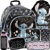 Ilustracja produktu Paso Zestaw Szkolny 5el. Stitch Plecak DS25GG-090 + Piórnik DS25GG-P001BW + Worek DS25GG-712