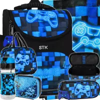 Ilustracja produktu Starpak Zestaw 6el. Pad Blue Tornister 552619 + Worek 552612 + Piórnik 552633 + Torba 552615 + 558659 + 558652 558655