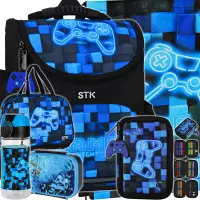 Ilustracja produktu Starpak Zestaw 6el. Pad Blue Tornister 552619 + Worek 552612 + Piórnik 552626 + Torba 552615 + 558659 + 558652 558655