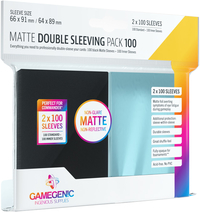 Ilustracja produktu Gamegenic: Matte Double Sleeving Pack (66x91 mm/64x89 mm) - Koszulki na Karty 2x100 sztuk