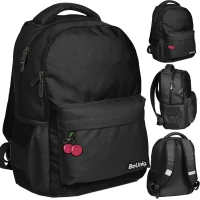 Ilustracja produktu BeUniq Plecak Szkolny Black Cherry BU23BC-2705