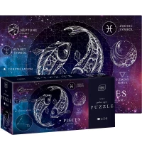 Ilustracja produktu Interdruk Puzzle 250 el. Zodiac Signs 12 Pisces - Ryby 341983