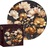 Ilustracja produktu Interdruk Puzzle 500 el. Round Flowers 1 342072