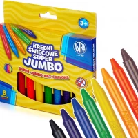 Ilustracja Astra Kredki Świecowe Jumbo 8 Kolorów 316118002