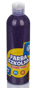 Ilustracja Astra Farba Szkolna 250 ml - Brokatowa Fioletowa 301217042