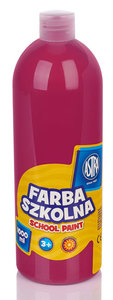 Ilustracja produktu Astra Farba Szkolna 1000 ml - Różowa 301217050