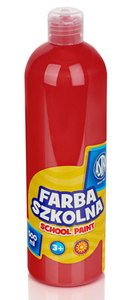 Ilustracja produktu Astra Farba Szkolna 500 ml - Czerwona 83410921
