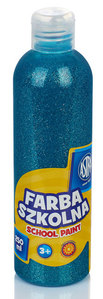 Ilustracja Astra Farba Szkolna 250 ml - Brokatowa Turkusowa 301217040