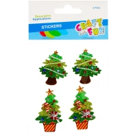 Ilustracja Craft With Fun Ozdoba Dekoracyjna Choinka 4szt. 479982