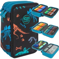 Ilustracja CoolPack Jumper 3 Piórnik Trzykomorowy z Wyposażeniem Fossil F067700