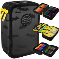 Ilustracja produktu CoolPack Jumper 3 Piórnik Trzykomorowy z Wyposażeniem Darker Night F067680