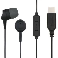Ilustracja produktu Hama Słuchawki Dokanałowe "Sea" USB-C Czarne
