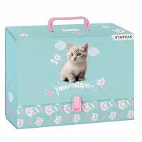 Ilustracja produktu Starpak Teczka z Rączką A4 95mm Kitty 559315